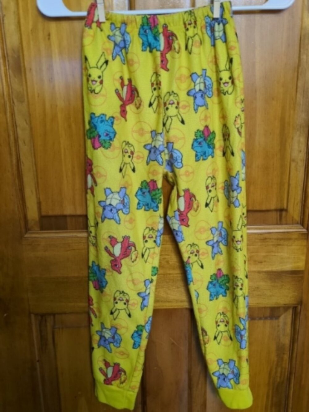 Pokemon Pajama Pants Boys Size 8 Yellow Pikachu Comfort Lounge